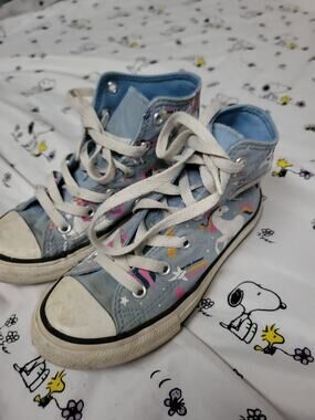 Converse Chuck Taylor All Star sky-blue "Unicons" High Top Sneakers size 13
